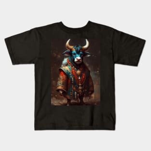 Bull dressed in Carnaval clothes No.1 Kids T-Shirt